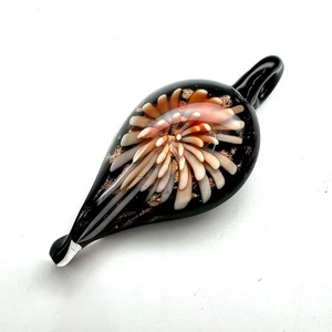 Vintage Murano Art Glass Venetian Sommerso Pendant Estate Jewelry Pre-Owned - Picture 1 of 4