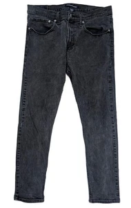 Jeans uomo Calvin Klein nero skinny fit elasticizzato nero lavaggio denim taglia 34x30 - Foto 1 di 6