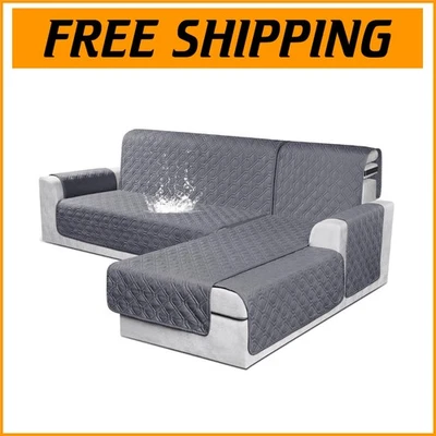 Fundas de sofá en forma de L con correas elásticas - Elegante diseño 100% impermeable Foto 1 de 4