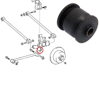 Rear Knuckle Control Arm Bush for Lexus LS 400 Toyota Camry Carina Corolla Coron - Image 1 of 4