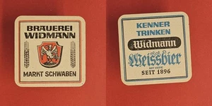 Brauerei Widmann Markt Schwaben Brauerei Bierdeckel Bier - Picture 1 of 1