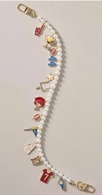 Bolso Anthropologie Gameday Pearl Icon Dije Fútbol Multicolor Nuevo Tono Dorado Foto 1 de 2