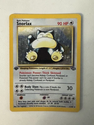 Snorlax 1st Edition Hologram Pokémon Card - Image 1 of 3