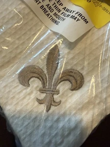 Fleur de Lis Servietten bestickt 8 Stück Neu mit Etikett - Bild 1 von 6