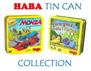 Snail Sprint + 20th Anniversary MONZA - Tin Can - HABA - Board Game - BRAND NEW - Picture 1 of 11