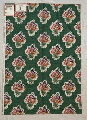New Brunschwig & Fils Vintage Annette Cotton Print Fabric 26" x 36" - Image 1 of 4
