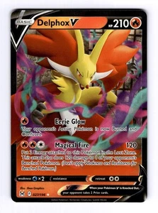 2022 Pokémon LOR Delphox V #27 Rare Holo V NM - Picture 1 of 2
