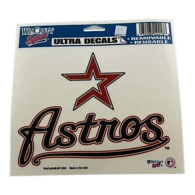 MLB Houston Astros 5.5 Inch X 4.5 Inch Decal Wincraft - Image 1 of 2