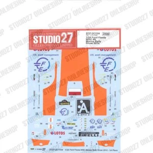 Studio27 1/24 WRC #8 Monza Rally Show 2014 Decal for Bel-003 - Picture 1 of 1