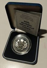 Queen Elizabeth Mother 90th Birthday 1990 5 Pound Sterling Silver Coin 