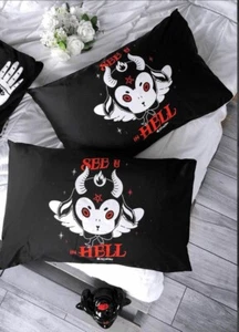 Killstar See You In Hell - 2er Set Kissenbezug - Neu - Bild 1 von 5