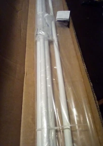 Mayrthyme Wrap Around Double Curtain Rod Matte White 32”-58” OPEN BOX /NEW - Picture 1 of 3