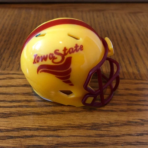 Iowa State Cyclones 1983-86 throwback custom pocket pro helmet Big 12 ISU Cover