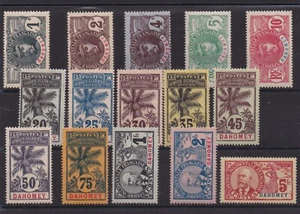 DAHOMEY KOMPLETTE SERIE VON 15 BRIEFMARKEN NEU * Nr. 18/32 Bewertung: 790,00 € - Bild 1 von 2