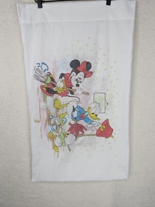 Vtg Mickey Mouse Club Pillowcase Minnie Donald Baby Mickey Huey Duey  - Picture 1 of 6