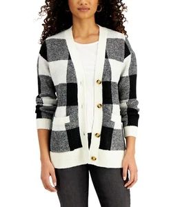 MSRP $70 Style & Co Petite Patch Pocket Cardigan White Size PP (DEFECT) - Picture 1 of 2
