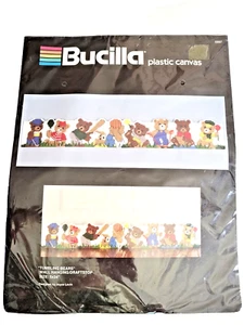 Bucilla Tumbling Bears 5997 Wall Hanging/Draftstop Plastic Canvas Kit NOS 5x34 - Picture 1 of 4