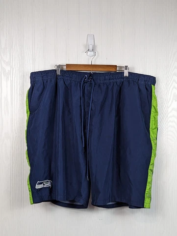 Team Apparel NFL Seattle Seahawks Board Shorts Blue Swim Trunks Mens Size 6XL Cover