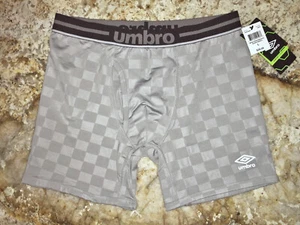 UMBRO Grey Tone On Tone Print Performance Boxer Briefs Underwear NEW Mens Sz L - Picture 1 of 3