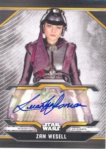 2021 Star Wars Bounty Hunters A-LW Leeanna Walsman As Zam Wesell Autograph Card
