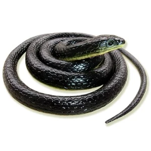 49 Inch Realistic Fake Rubber Snake Toys Lifelike Scare Toy for Gag Prank - Picture 1 of 7