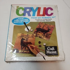 Neu versiegelt Vintage natürliche Schönheit Handwerk Meister Malen nach Zahlen Set 16009 HIRSCH - Bild 1 von 10