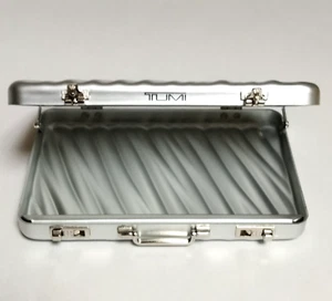 TUMI 19 Degree Aluminum Card Case 2.6"x3.9"x0.7" Mini Attaché Rare Not for Sale - Picture 1 of 13