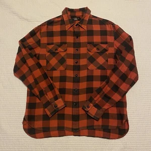 RRL Ralph Lauren Shirt Mens Extra Large Buffalo Check Wool Flannel Double RL XL - Picture 1 of 19