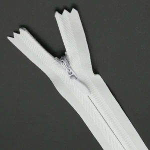 YIGUANXIN 14 Inch Nylon Invisible Zipper, 30 PCS White, Close End Hidden Zipper - Picture 1 of 6