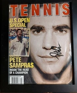 Pete Sampras Signed Sept 2000 Tennis Magazine FRAMED - Picture 1 of 6