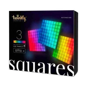 [£125] Twinkly Squares Gen 2 3 paneles de extensión luz RGB controlada por aplicación - Imagen 1 de 4