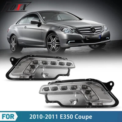 Luces antiniebla LED DRL de conducción para Mercedes Benz Clase E 2010-2011 cupé/sedán Foto 1 de 4