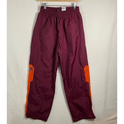 Vintage Nike Team Virginia Tech Hokies Windbreaker Warm-Up Track Pants Size Med Cover