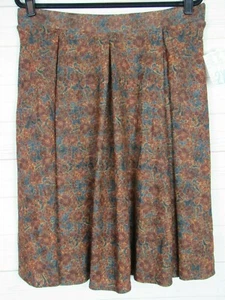 Lularoe Women's Madison Black with Brown Floral Skirt Size 2XL NWT - Picture 1 of 3