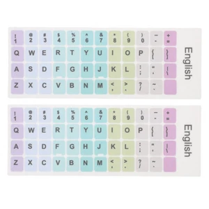 2 Sheets Keyboard Stickers Laptop Decor Replacement for Computer - Picture 1 of 12