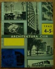 Rare Czech Magazine Architecture of Czechoslovakia CSSR 1963 /4-5