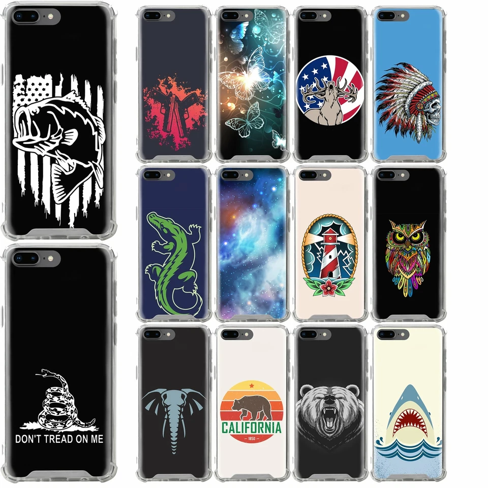 For [iPhone 8 Plus / 7 Plus] Slim Fit Tough Clear Shock Bumper Case SET9 - Image 1 of 1