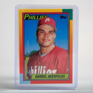 Darrel Akerfelds 1990 Topps Baseball Card #1-T