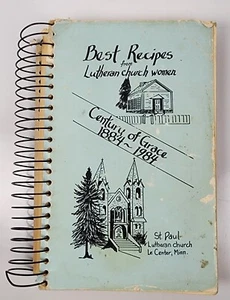 Le Center MN St Paul Lutheran Church Cookbook Best Recipes 1884-1984 1990 - Picture 1 of 12