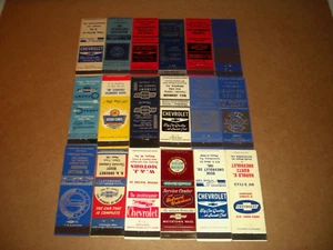 Vintage Chevrolet Car Logo Matchbook Covers 1950'S-1960'S Lot Of 18 – Rare - Picture 1 of 4