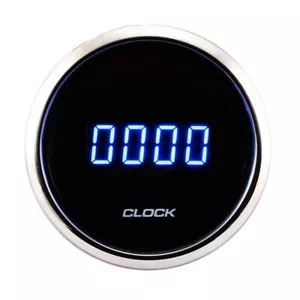 Motor Meter Racing MGS series LED Digital Clock Gauge 12/24V, Waterproof - Picture 1 of 8