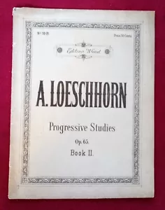 A Loeschhorn Progressive Studies Op 65 Buch 2 Nr. 10 B Edition Holz Klavierstudium - Bild 1 von 6