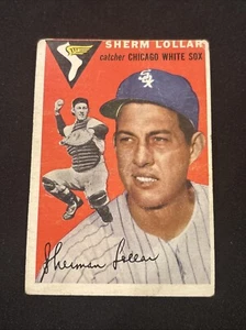 1954 Topps #39 Sherm Lollar White Back White Sox 1 - POOR - Picture 1 of 2