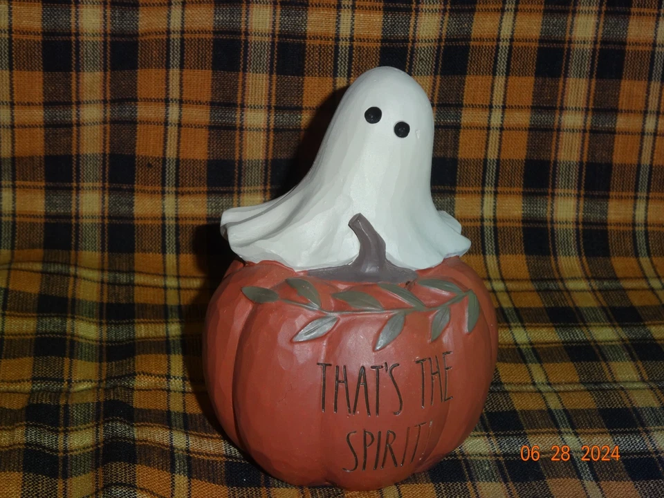 NUEVO CUBO DE FLORES "ESE ES EL ESPÍRITU" FANTASMA EN CALABAZA #226-13451 Foto 1 de 4