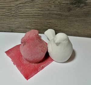 Handmade Latex Casting Mold Concrete Mold Bird Beeping Set (140) - Picture 1 of 6