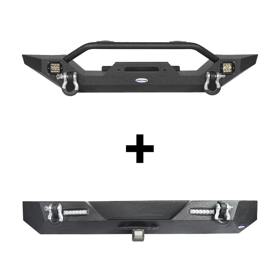 Parachoques delantero o trasero con barras de anillos en D aptas para Jeep Wrangler TJ 1997-2006 Foto 1 de 4