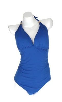 Lauren Ralph Lauren 128394 Womens One-Piece Blue Swimsuit Sz. 8 - Image 1 of 2