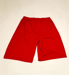 Sleep Shorts, Solid Red, Boys, Youth Size L 12-14, Elastic Waist - Picture 1 of 3