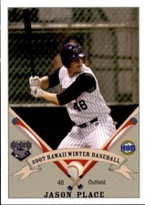 2007 Honolulu Sharks #24 Jason Place Woodland California CA Baseball Card