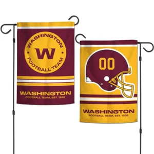 Bandera de jardín de 2 caras diseño de doble cara de 2 caras de los Washignton Commanders de la NFL - Imagen 1 de 1